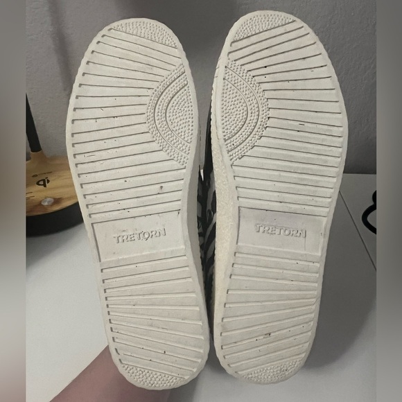 Tretorn | Nylite 37 Plus Lace up Sneakers Zebra Black White Sz‎ 8 - Picture 6 of 8